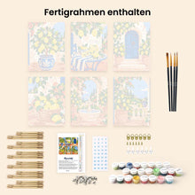 Laden Sie das Bild in den Galerie-Viewer, Mini Serie Malen nach Zahlen 15x20 cm (6 Stück) - Italienischer Zitronengarten