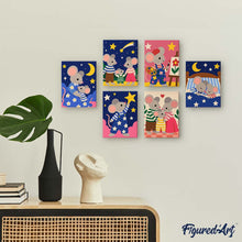 Laden Sie das Bild in den Galerie-Viewer, Mini Serie Malen nach Zahlen 15x20 cm (6 Stück) - Geschichten der kleinen Maus