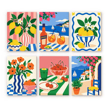 Laden Sie das Bild in den Galerie-Viewer, Mini Serie Malen nach Zahlen 15x20 cm (6 Stück) - Mediterrane Sommermomente Figured'Art