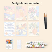 Laden Sie das Bild in den Galerie-Viewer, Mini Serie Malen nach Zahlen 15x20 cm (6 Stück) - Mediterraner Sommer