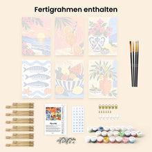 Laden Sie das Bild in den Galerie-Viewer, Mini Serie Malen nach Zahlen 15x20 cm (6 Stück) - Mediterraner Sommer