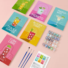 Laden Sie das Bild in den Galerie-Viewer, Mini Malen nach Zahlen 15x20cm (6 Stück) - Berühmte Cocktails