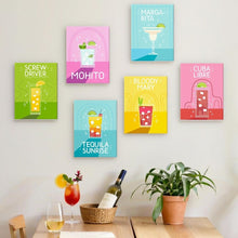 Laden Sie das Bild in den Galerie-Viewer, Mini Malen nach Zahlen 15x20cm (6 Stück) - Berühmte Cocktails
