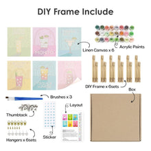 Laden Sie das Bild in den Galerie-Viewer, Mini Malen nach Zahlen 15x20cm (6 Stück) - Berühmte Cocktails