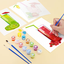 Laden Sie das Bild in den Galerie-Viewer, Mini Malen nach Zahlen 15x20cm (6 Stück) - Frische Fruchtsäfte