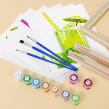 Laden Sie das Bild in den Galerie-Viewer, Mini Malen nach Zahlen 15x20cm (6 Stück) - Frische Fruchtsäfte