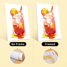 Laden Sie das Bild in den Galerie-Viewer, Mini Malen nach Zahlen 15x20cm (6 Stück) - Fruchtige Getränke im Einmachglas