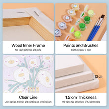 Laden Sie das Bild in den Galerie-Viewer, Malen nach Zahlen – 6-Leinwand-Set | Abstrakte Blumenvasen