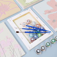 Laden Sie das Bild in den Galerie-Viewer, Malen nach Zahlen – 6-Leinwand-Set | Moderne Blumenmotive