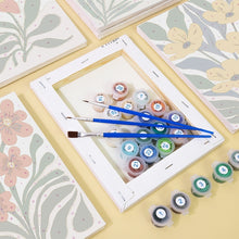 Laden Sie das Bild in den Galerie-Viewer, Malen nach Zahlen – 6-Leinwand-Set | Bunte Blumenmuster