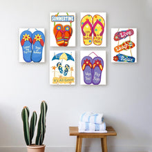 Laden Sie das Bild in den Galerie-Viewer, Mini Malen nach Zahlen 15x20cm (6 Stück) - Sommer-Flip-Flop-Schilder