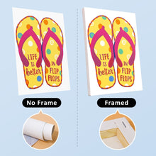 Laden Sie das Bild in den Galerie-Viewer, Mini Malen nach Zahlen 15x20cm (6 Stück) - Sommer-Flip-Flop-Schilder