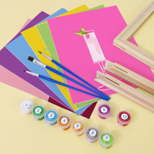 Laden Sie das Bild in den Galerie-Viewer, Mini Malen nach Zahlen 15x20cm (6 Stück) - Stilvolle Cocktailgläser