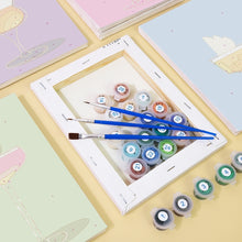 Laden Sie das Bild in den Galerie-Viewer, Mini Malen nach Zahlen 15x20cm (6 Stück) - Stilvolle Cocktailgläser