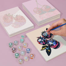 Laden Sie das Bild in den Galerie-Viewer, Mini Malen nach Zahlen 15x20cm (6 Stück) - Disco-Früchte