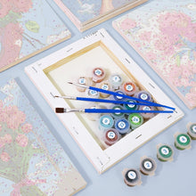 Laden Sie das Bild in den Galerie-Viewer, Malen nach Zahlen – 6-Leinwand-Set | Blumensträuße im Himmel