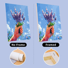 Laden Sie das Bild in den Galerie-Viewer, Malen nach Zahlen – 6-Leinwand-Set | Blumensträuße im Himmel