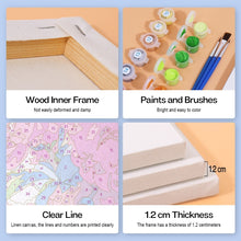 Laden Sie das Bild in den Galerie-Viewer, Malen nach Zahlen – 6-Leinwand-Set | Blumensträuße im Himmel