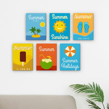 Laden Sie das Bild in den Galerie-Viewer, Mini Malen nach Zahlen 15x20cm (6 Stück) - Sommer-Urlaubs-Poster