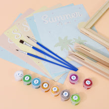 Laden Sie das Bild in den Galerie-Viewer, Mini Malen nach Zahlen 15x20cm (6 Stück) - Sommer-Urlaubs-Poster