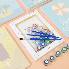 Laden Sie das Bild in den Galerie-Viewer, Mini Malen nach Zahlen 15x20cm (6 Stück) - Sommer-Urlaubs-Poster
