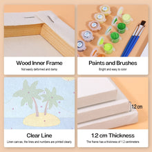 Laden Sie das Bild in den Galerie-Viewer, Mini Malen nach Zahlen 15x20cm (6 Stück) - Sommer-Urlaubs-Poster