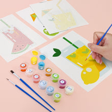 Laden Sie das Bild in den Galerie-Viewer, Mini Malen nach Zahlen 15x20cm (6 Stück) - Fruchtige Getränke