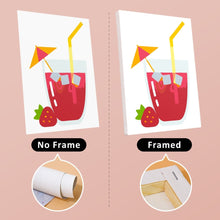 Laden Sie das Bild in den Galerie-Viewer, Mini Malen nach Zahlen 15x20cm (6 Stück) - Fruchtige Getränke