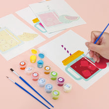 Laden Sie das Bild in den Galerie-Viewer, Mini Malen nach Zahlen 15x20cm (6 Stück) - Fruchtsäfte im Einmachglas