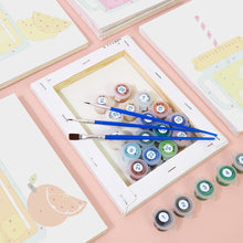 Laden Sie das Bild in den Galerie-Viewer, Mini Malen nach Zahlen 15x20cm (6 Stück) - Fruchtsäfte im Einmachglas