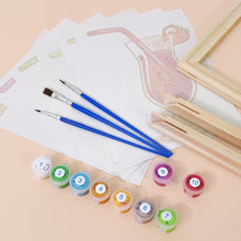 Laden Sie das Bild in den Galerie-Viewer, Mini Malen nach Zahlen 15x20cm (6 Stück) - Frucht-Cocktails