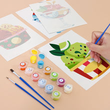 Laden Sie das Bild in den Galerie-Viewer, Mini Malen nach Zahlen 15x20cm (6 Stück) - Eiscreme-Sundaes