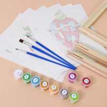 Laden Sie das Bild in den Galerie-Viewer, Mini Malen nach Zahlen 15x20cm (6 Stück) - Eiscreme-Sundaes