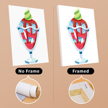Laden Sie das Bild in den Galerie-Viewer, Mini Malen nach Zahlen 15x20cm (6 Stück) - Eiscreme-Sundaes