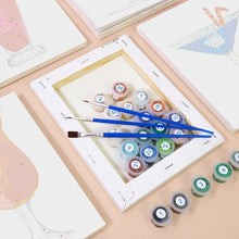 Laden Sie das Bild in den Galerie-Viewer, Mini Malen nach Zahlen 15x20cm (6 Stück) - Bunte Cocktails