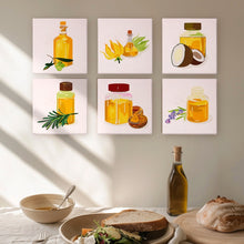 Laden Sie das Bild in den Galerie-Viewer, Mini Malen nach Zahlen 15x15cm (6 Stück) - Natürliche Öle