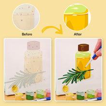 Laden Sie das Bild in den Galerie-Viewer, Mini Malen nach Zahlen 15x15cm (6 Stück) - Natürliche Öle