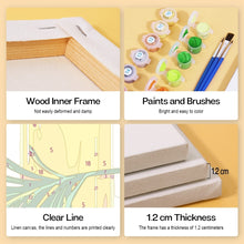 Laden Sie das Bild in den Galerie-Viewer, Mini Malen nach Zahlen 15x15cm (6 Stück) - Natürliche Öle