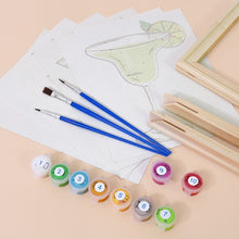 Laden Sie das Bild in den Galerie-Viewer, Mini Malen nach Zahlen 15x20cm (6 Stück) - Klassische Cocktails