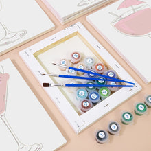 Laden Sie das Bild in den Galerie-Viewer, Mini Malen nach Zahlen 15x20cm (6 Stück) - Klassische Cocktails