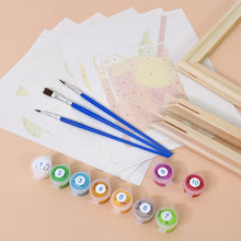 Laden Sie das Bild in den Galerie-Viewer, Mini Malen nach Zahlen 15x20cm (6 Stück) - Tropische Cocktails