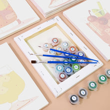 Laden Sie das Bild in den Galerie-Viewer, Mini Malen nach Zahlen 15x20cm (6 Stück) - Tropische Cocktails