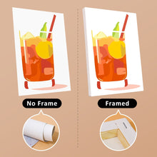 Laden Sie das Bild in den Galerie-Viewer, Malen nach Zahlen – 6-Leinwand-Set | Tropische Cocktails