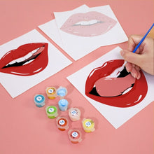 Laden Sie das Bild in den Galerie-Viewer, Malen nach Zahlen – 6-Leinwand-Set | Rote Lippen