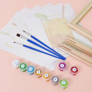 Malen nach Zahlen – 6-Leinwand-Set | Sommerliche Bunte Cocktails