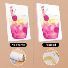 Laden Sie das Bild in den Galerie-Viewer, Mini Malen nach Zahlen 15x20cm (6 Stück) - Bunte Tropengetränke