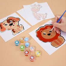 Laden Sie das Bild in den Galerie-Viewer, Malen nach Zahlen – 6-Leinwand-Set | Niedliche Tiere