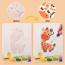 Laden Sie das Bild in den Galerie-Viewer, Malen nach Zahlen – 6-Leinwand-Set | Niedliche Tiere