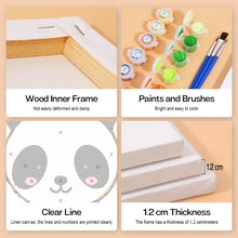 Laden Sie das Bild in den Galerie-Viewer, Malen nach Zahlen – 6-Leinwand-Set | Niedliche Tierfiguren