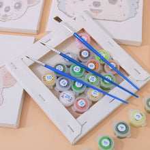 Laden Sie das Bild in den Galerie-Viewer, Malen nach Zahlen – 6-Leinwand-Set | Niedliche Tiergesichter 2